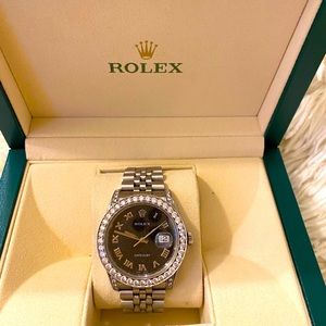 Rolex Datejust full diamonds watch